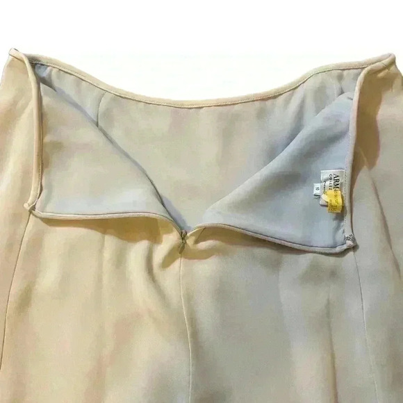 Armani Collection Women's Midi Skirt Light Sky Blue Made in Italy Size 10 - Picture 7 of 13